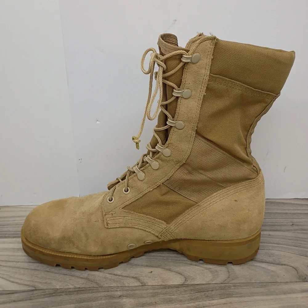 US Military Coyote Hot Weather Combat Boots Vibram Surplus 2003 Men's Size 12 W